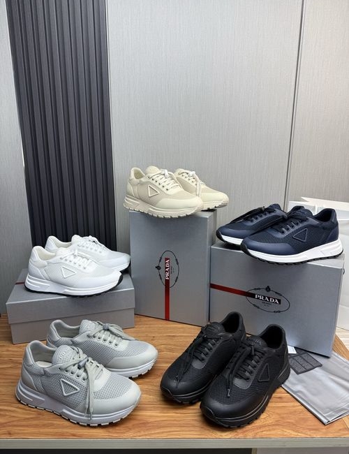 Prada Collapse Slip-on Sneakers With Leather Upper