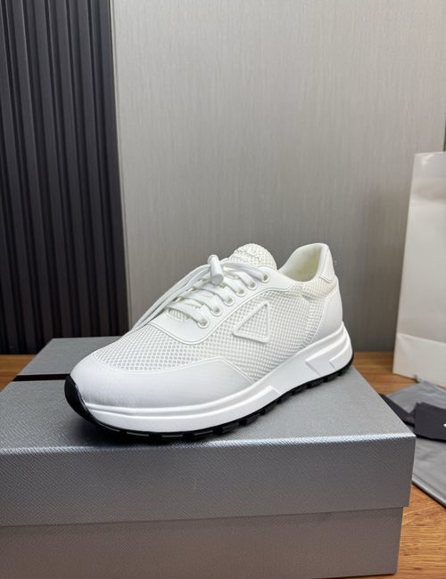 Prada Collapse Slip-on Sneakers With Leather Upper