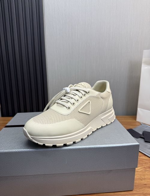 Prada Collapse Slip-on Sneakers With Leather Upper