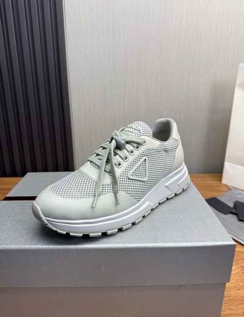 Prada Collapse Slip-on Sneakers With Leather Upper