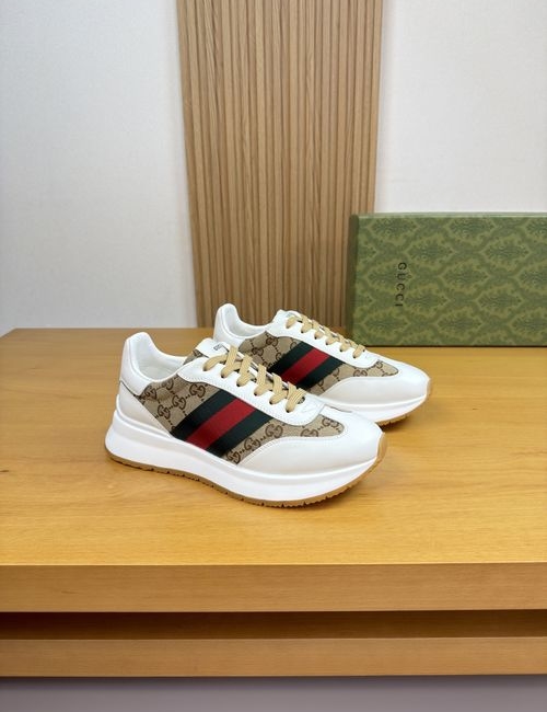 Gucci Casual Sneakers Nappa Leather Upper Cowhide Lining TPU Rubber Sole