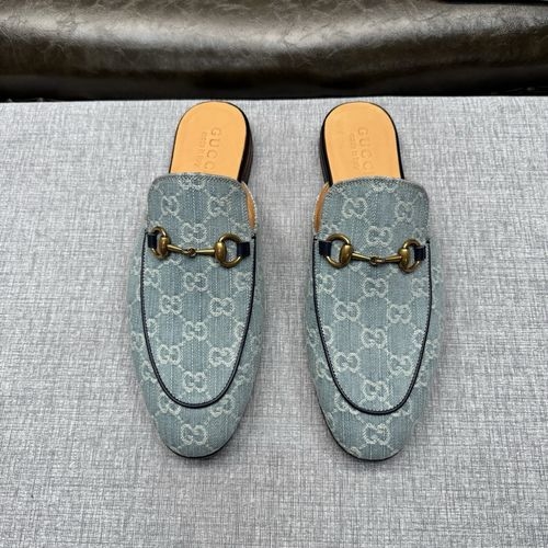 Gucci Classic Mule Shoes With Metal Accent