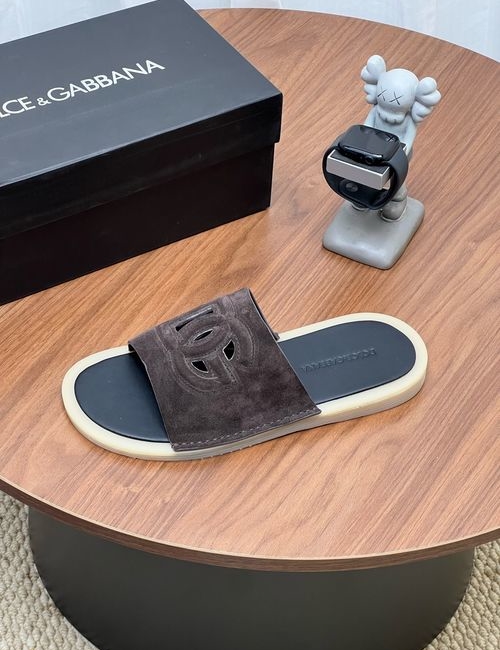 Dolce & Gabbana DG Logo Embellished Perforated Slides
