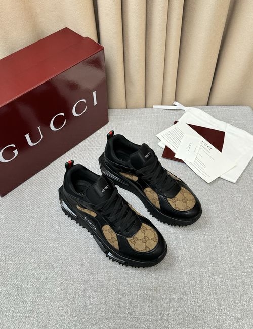 Gucci Classic Monogram Sneakers Thick Comfort Sole