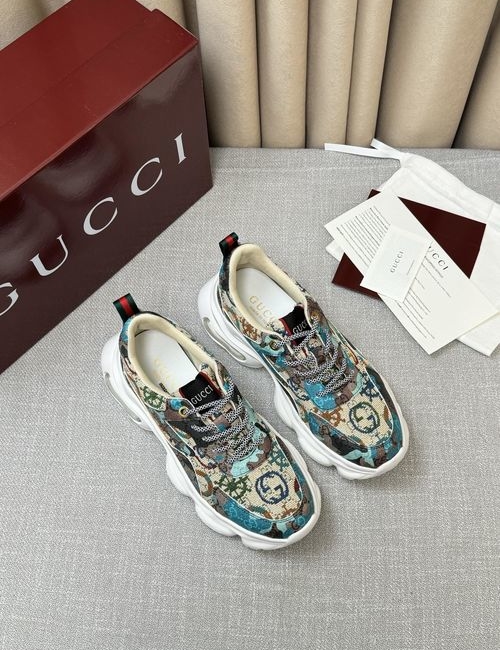 Gucci Classic Monogram Sneakers Thick Comfort Sole