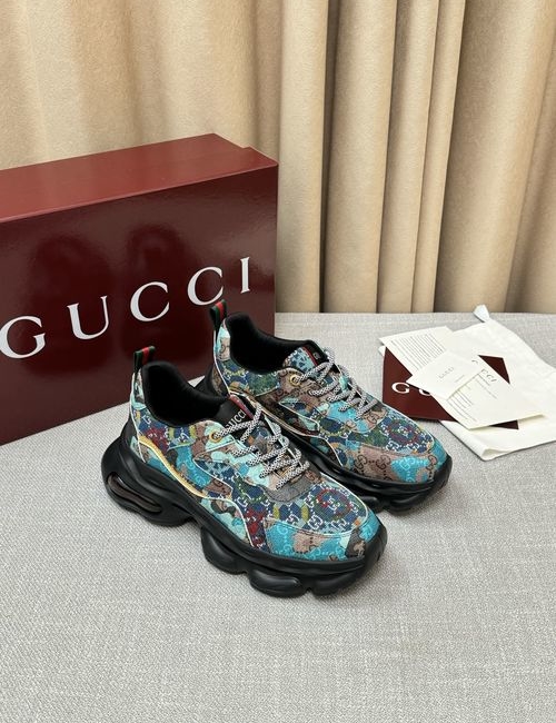 Gucci Classic Monogram Sneakers Thick Comfort Sole