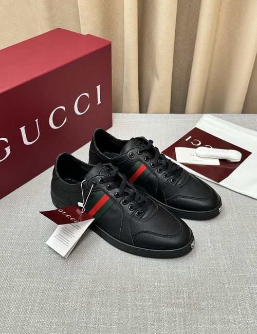 Gucci Classic Monogram Leather Comfort Sneakers