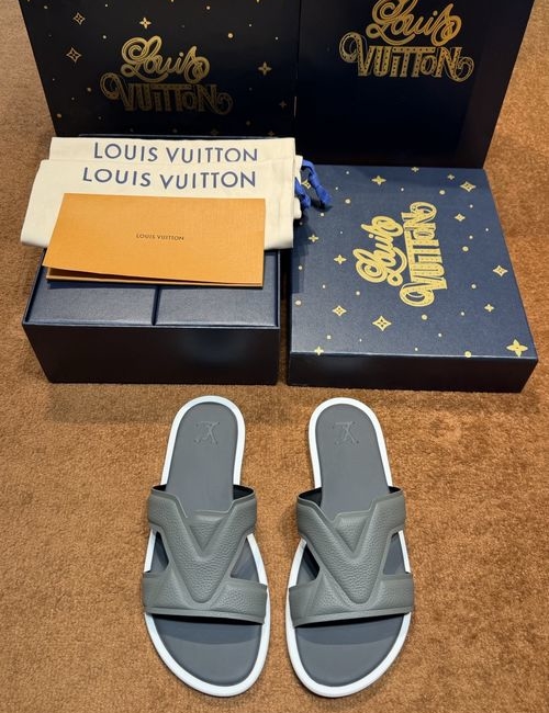 Louis Vuitton LV Waterfront Monogram Pattern Waterproof Slides