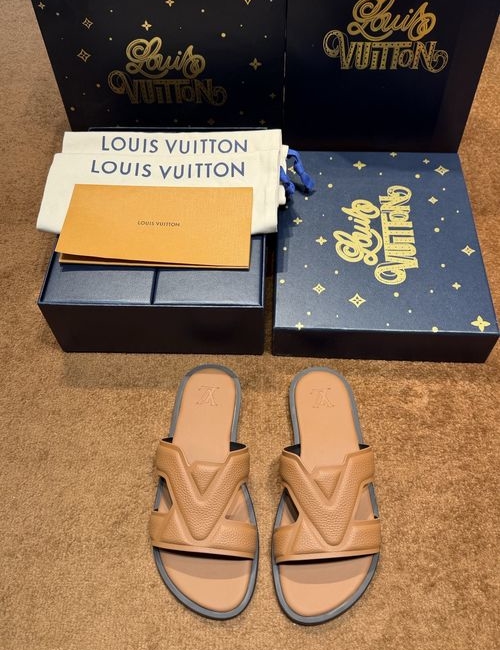 Louis Vuitton LV Waterfront Monogram Pattern Waterproof Slides