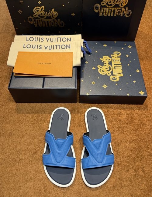 Louis Vuitton LV Waterfront Monogram Pattern Waterproof Slides