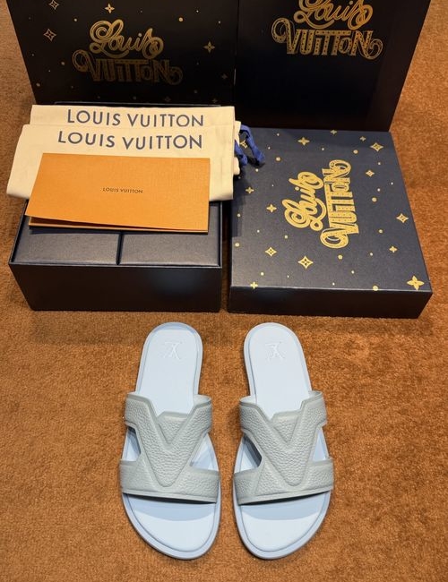 Louis Vuitton LV Waterfront Monogram Pattern Waterproof Slides