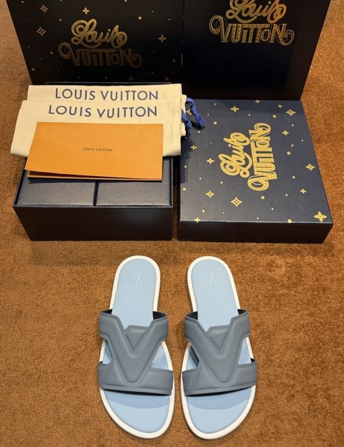Louis Vuitton LV Waterfront Monogram Pattern Waterproof Slides