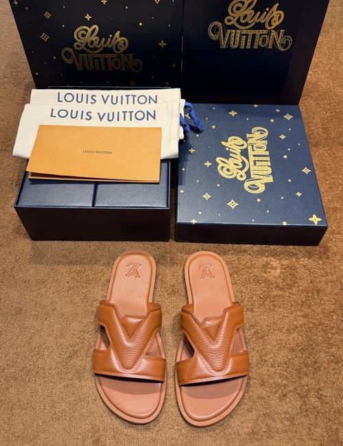 Louis Vuitton LV Waterfront Monogram Pattern Waterproof Slides