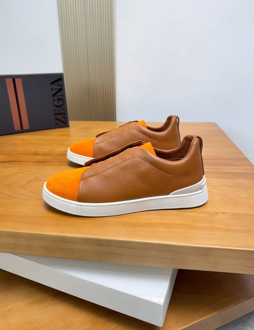 Zegna Low-top Casual Leather Shoes