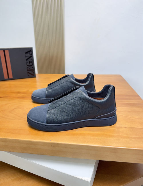 Zegna Low-top Casual Leather Shoes