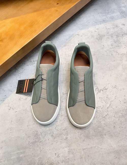 Zegna Low-top Casual Leather Shoes