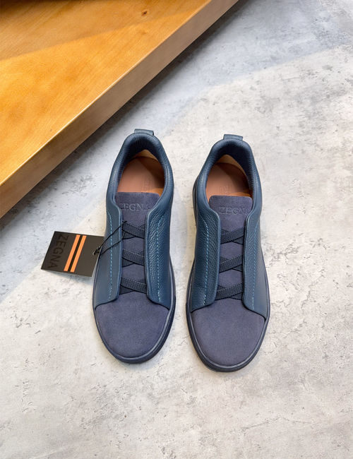 Zegna Low-top Casual Leather Shoes