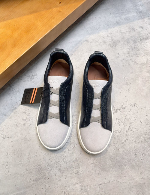 Zegna Low-top Casual Leather Shoes