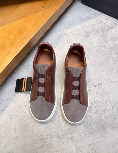 Zegna Low-top Casual Leather Shoes
