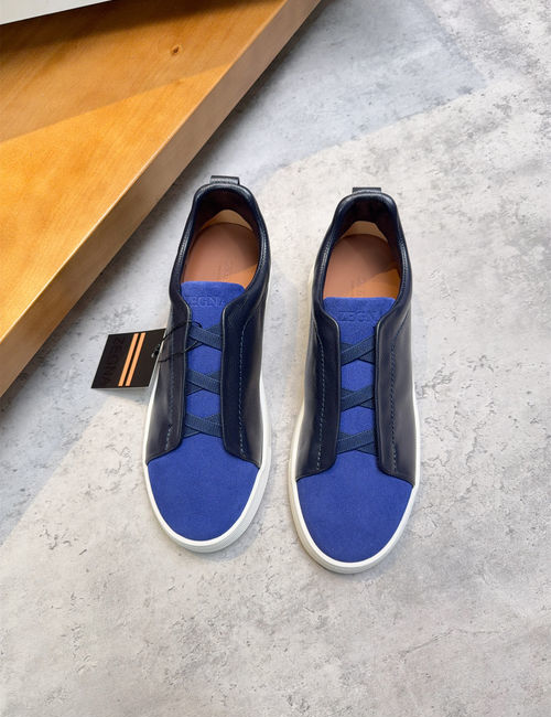 Zegna Low-top Casual Leather Shoes