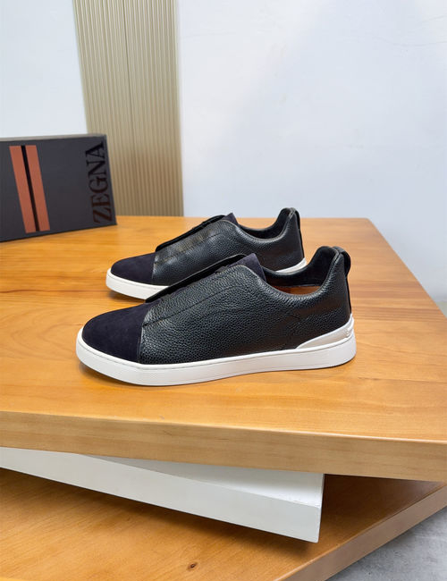 Zegna Low-top Casual Leather Shoes