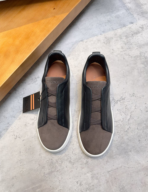 Zegna Low-top Casual Leather Shoes