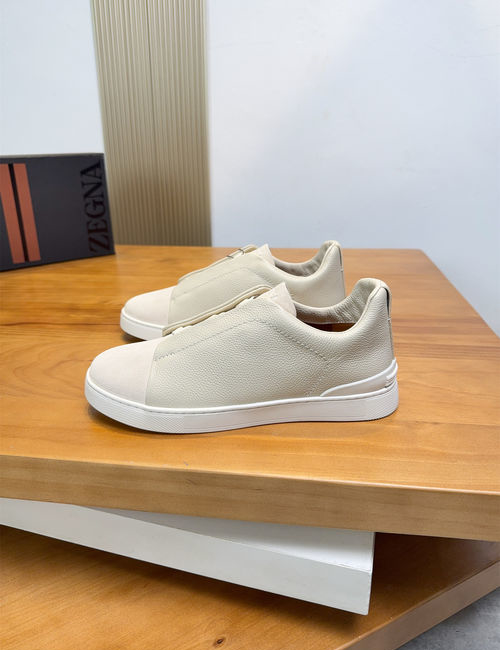 Zegna Low-top Casual Leather Shoes