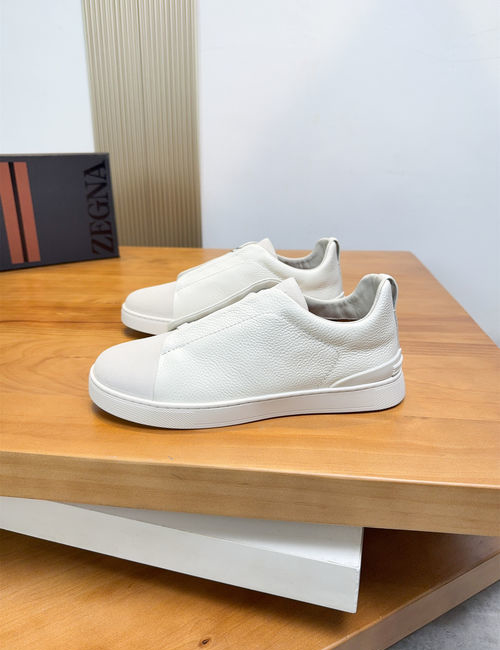 Zegna Low-top Casual Leather Shoes