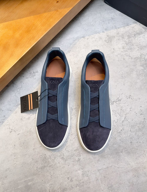 Zegna Low-top Casual Leather Shoes