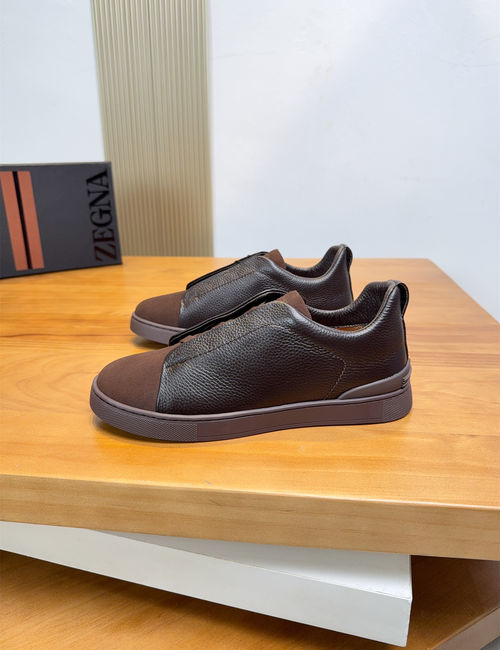 Zegna Low-top Casual Leather Shoes
