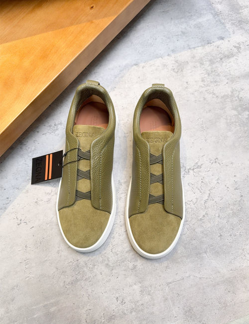 Zegna Low-top Casual Leather Shoes