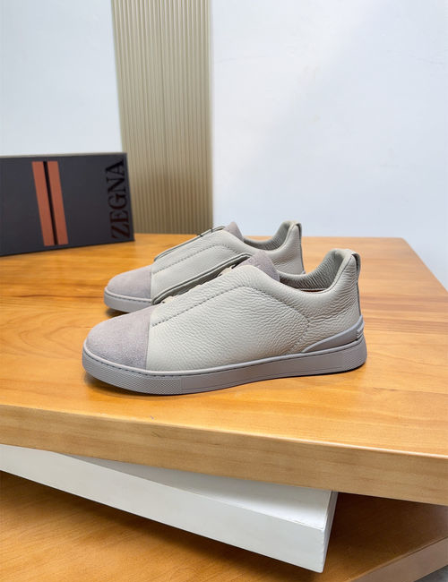 Zegna Low-top Casual Leather Shoes