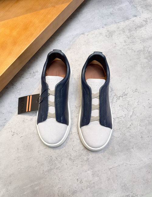 Zegna Low-top Casual Leather Shoes