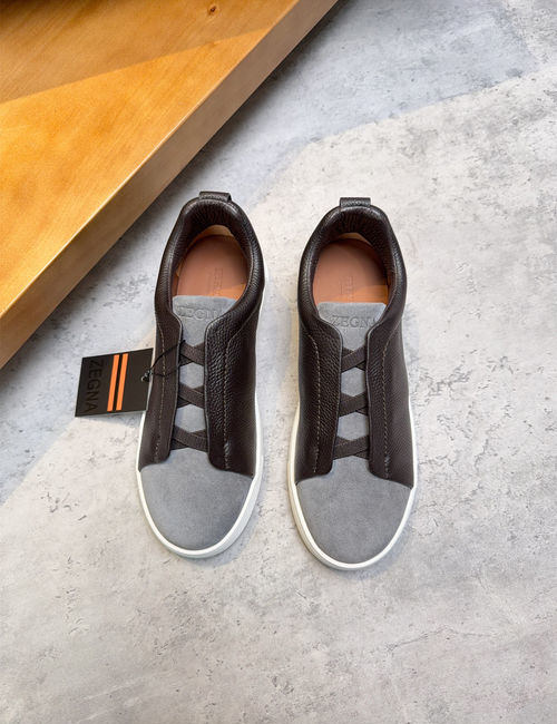 Zegna Low-top Casual Leather Shoes