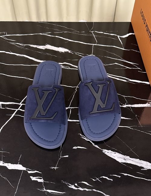 Louis Vuitton LV Cowhide Upper Logo Slides Soft Sole