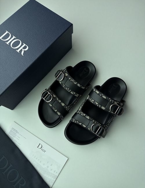 Christian Dior CD Aqua Sandals Suede Buckle Casual Footwear