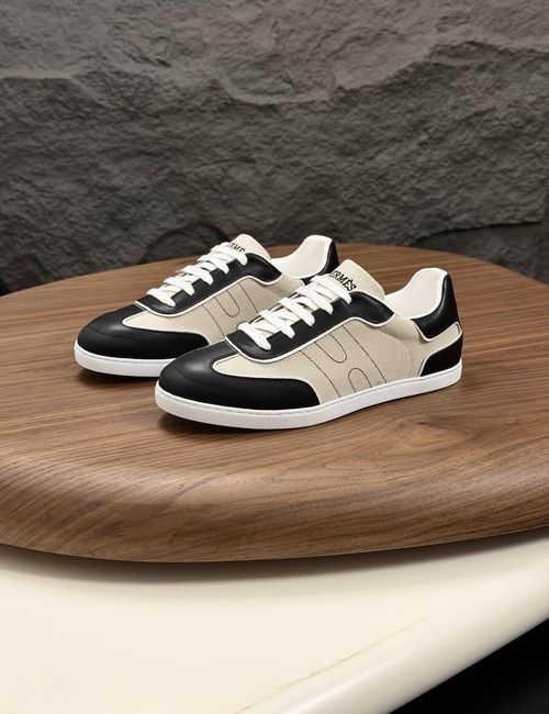 Hermes Splicing Leather Casual Fashion Shoes