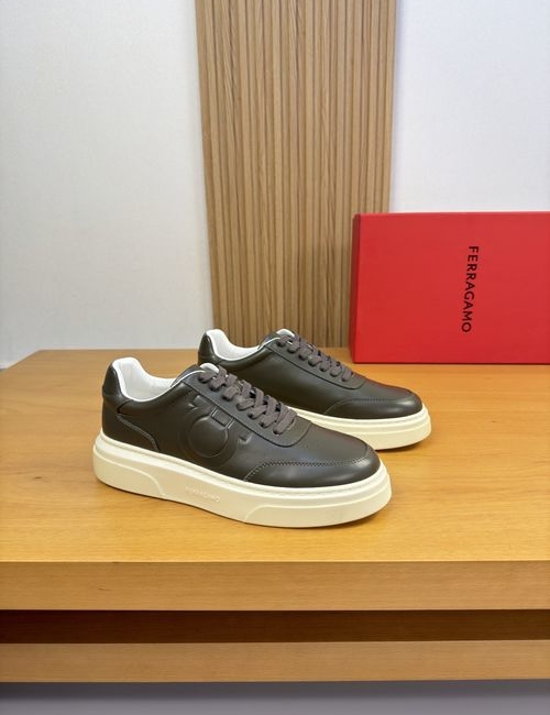 Ferragamo Premium Casual Sneakers Nappa Leather Upper