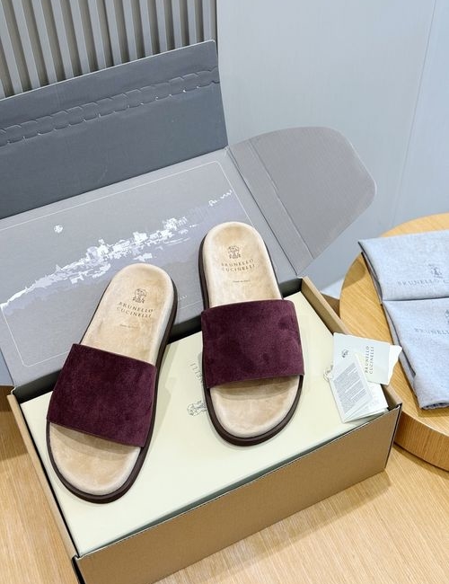 Brunello Cucinelli BC Suede Flip-flops With Lightweight Outsole