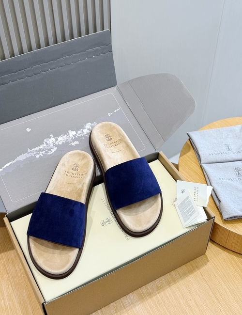 Brunello Cucinelli BC Suede Flip-flops With Lightweight Outsole