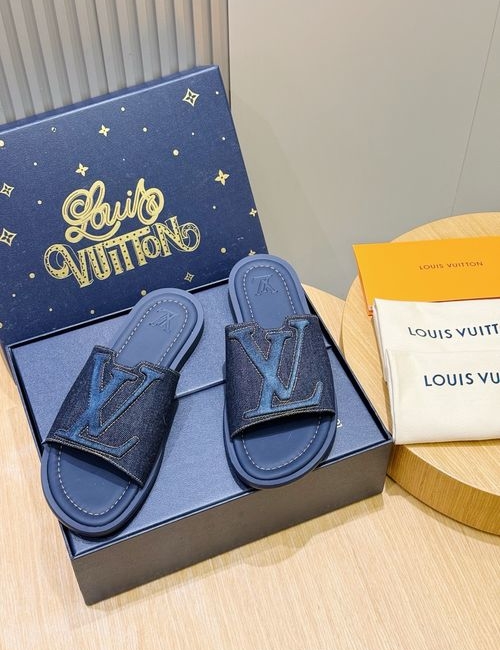 Louis Vuitton LV Waterfront Monogram Pattern Slides