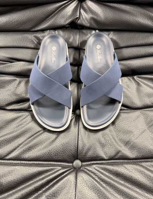 Loro Piana LP Cowhide Stitching Comfort Slippers