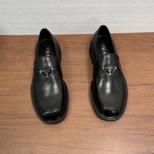 Prada Patent Leather Penny Loafers