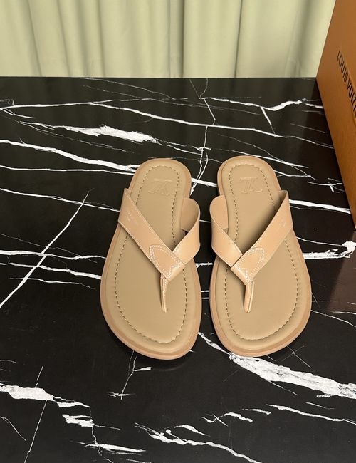 Louis Vuitton LV Cowhide Upper Logo Slides Soft Sole