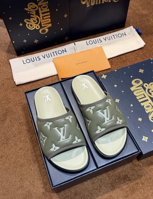 Louis Vuitton LV Waterproof Rubber Slides With Adjustable Straps