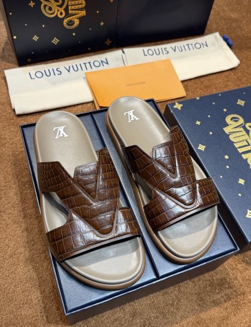 Louis Vuitton LV Waterproof Rubber Slides With Adjustable Straps