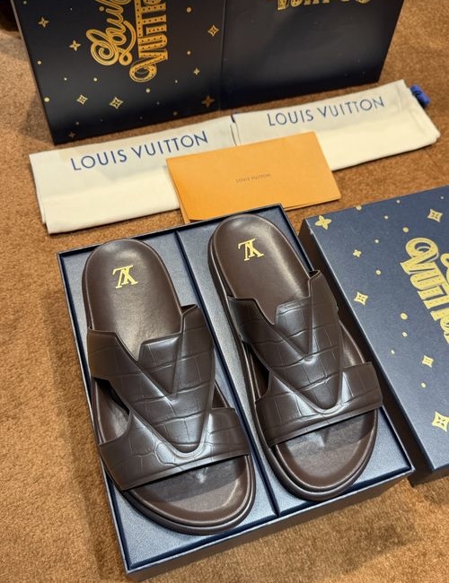 Louis Vuitton LV Waterproof Rubber Slides With Adjustable Straps