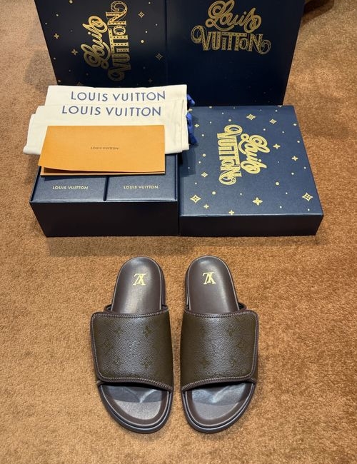 Louis Vuitton LV Waterfront Flip Flops With Monogram Pattern