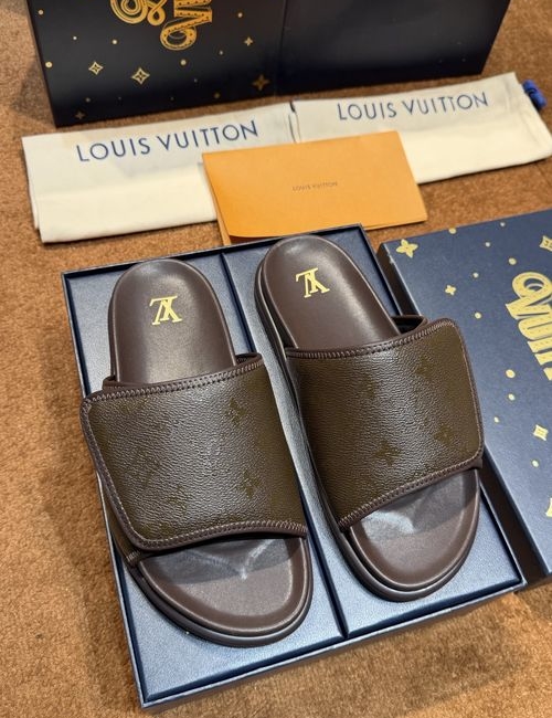Louis Vuitton LV Waterproof Rubber Slides With Adjustable Straps