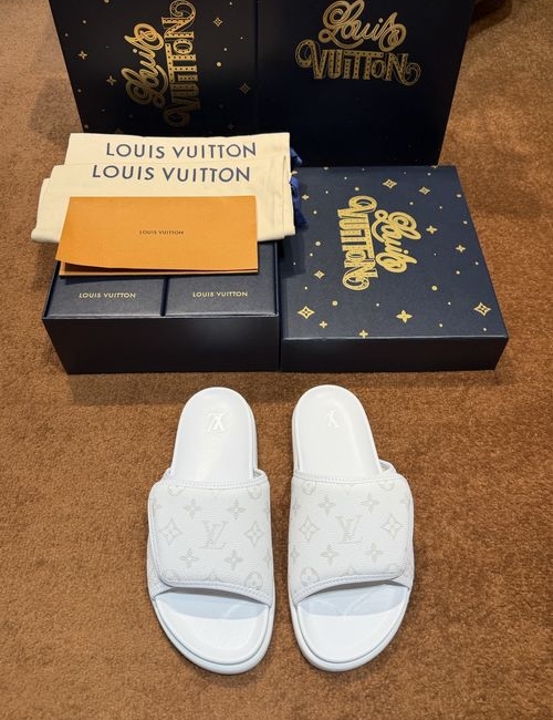 Louis Vuitton LV Waterfront Flip Flops With Monogram Pattern